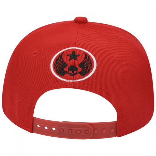 Кепка Affliction Live Fast Wings Skull Hat Red купити